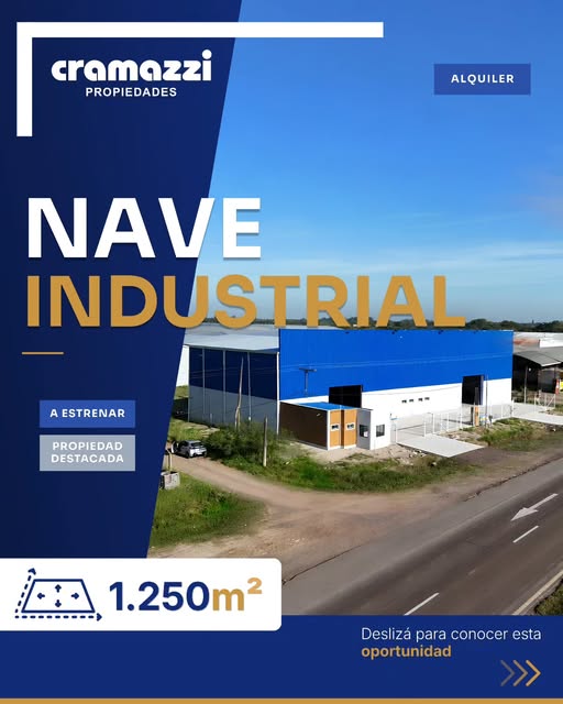 Nave industrial en alquiler publicada por Cramazzi Propiedades
